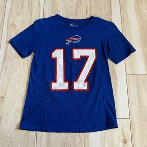 Nike Kids Blue Tee with White and Red Number 17
